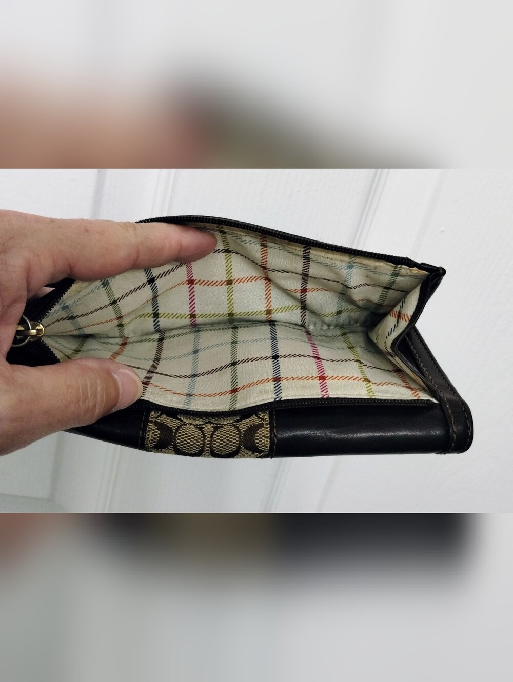 Coach Wallet Tattersall Y2K Vintage - Picture 9 of 10